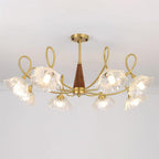 Aurora Glass Petal Chandelier