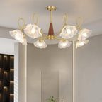 Aurora Glass Petal Chandelier