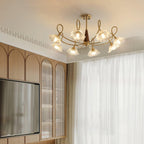 Aurora Glass Petal Chandelier