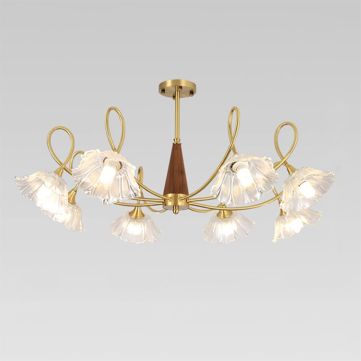 Aurora Glass Petal Chandelier