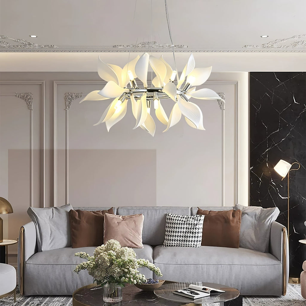 Lustra Pendant Lamp Ceramic Petals Blooming