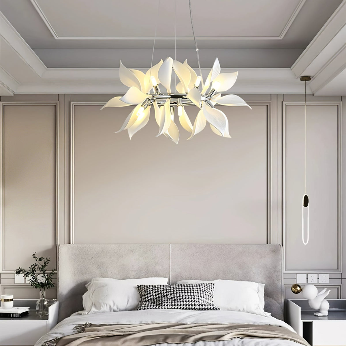 Lustra Pendant Lamp Ceramic Petals Blooming