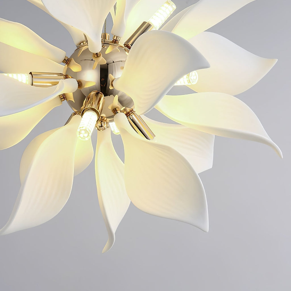 Lustra Pendant Lamp Ceramic Petals Blooming