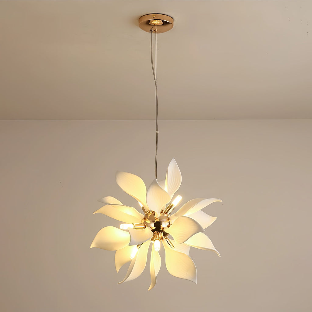 Lustra Pendant Lamp Ceramic Petals Blooming