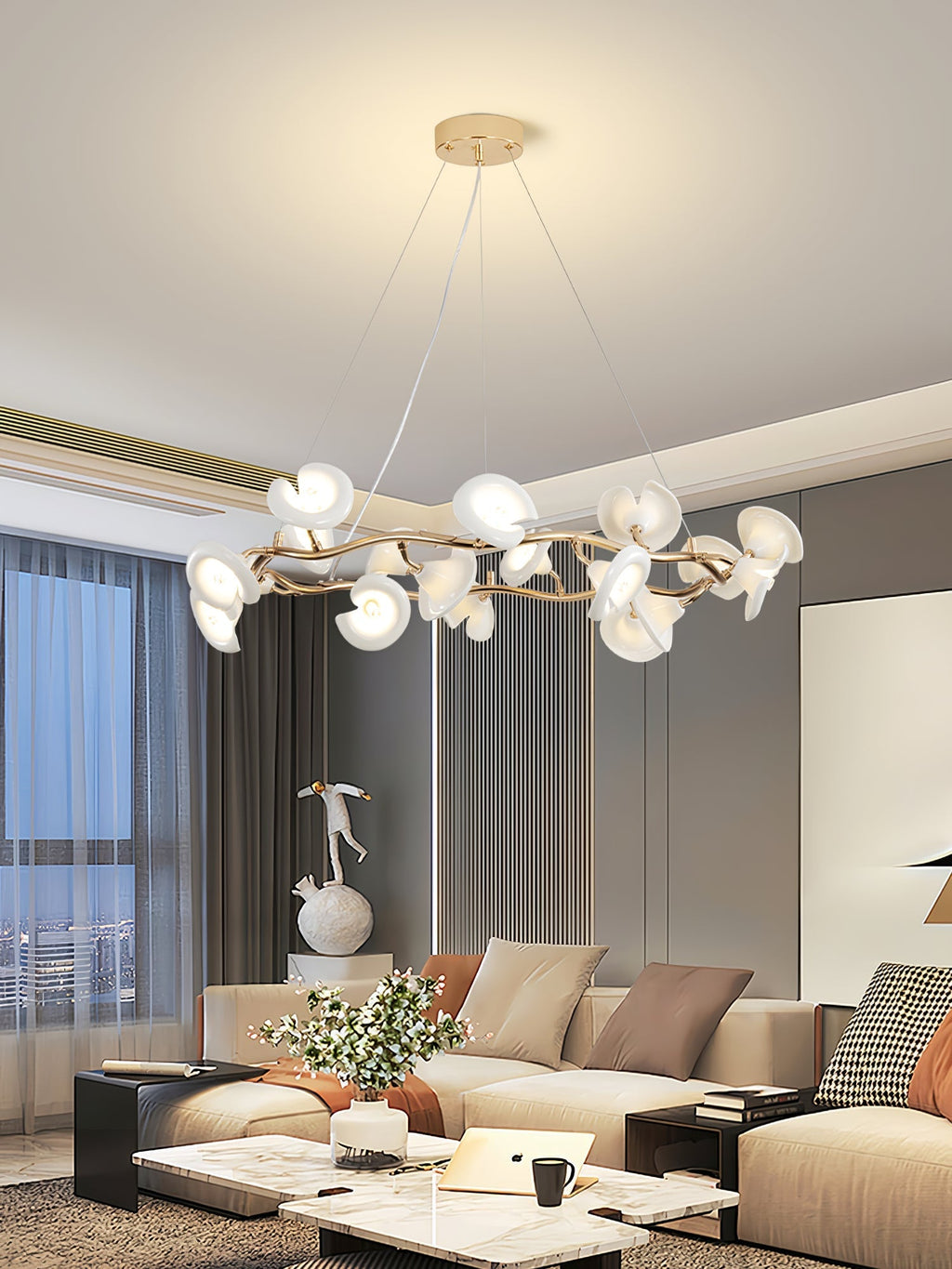 Aurora Chandelier Blossom Branch Elegant