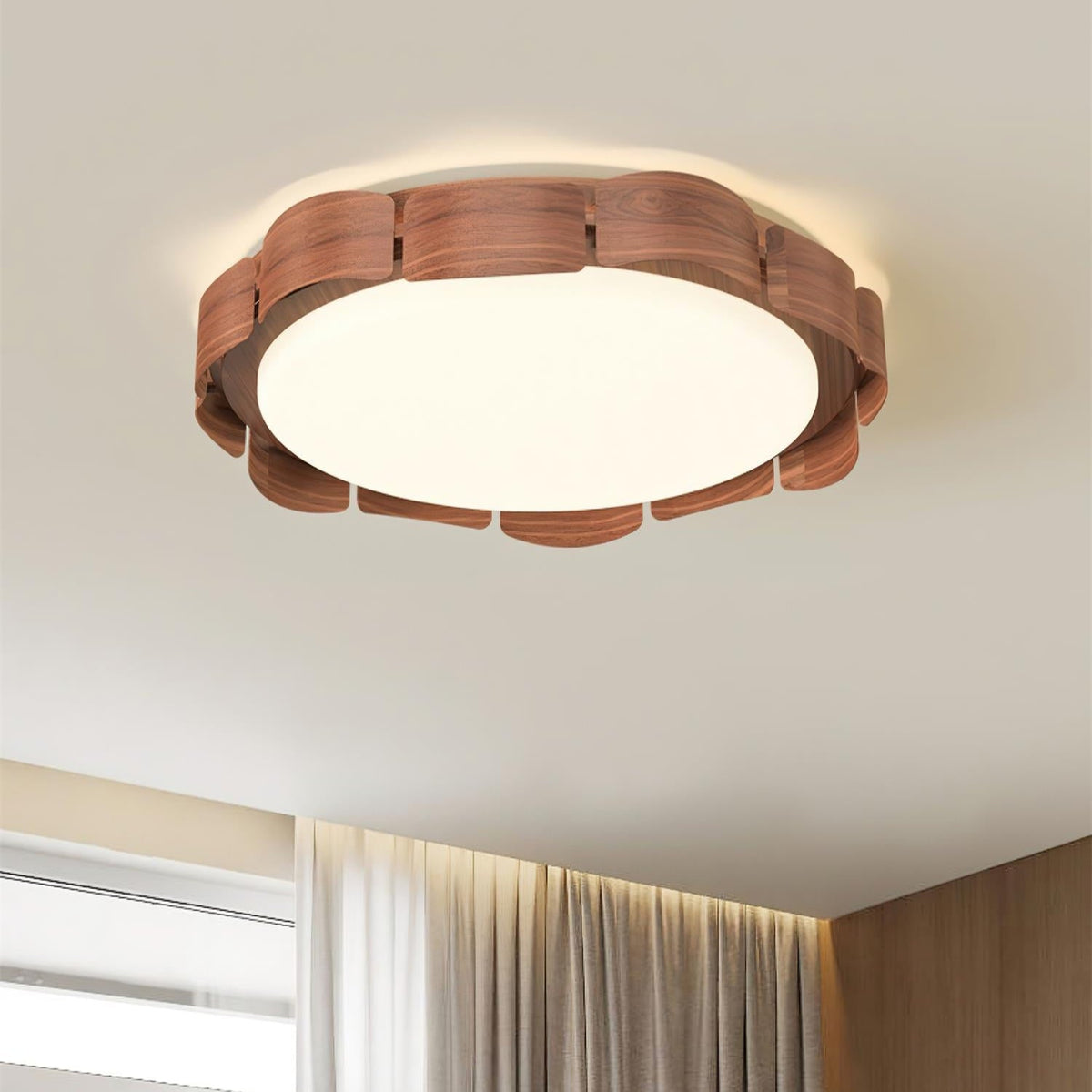 Ardura Walnut LED Ceiling Light