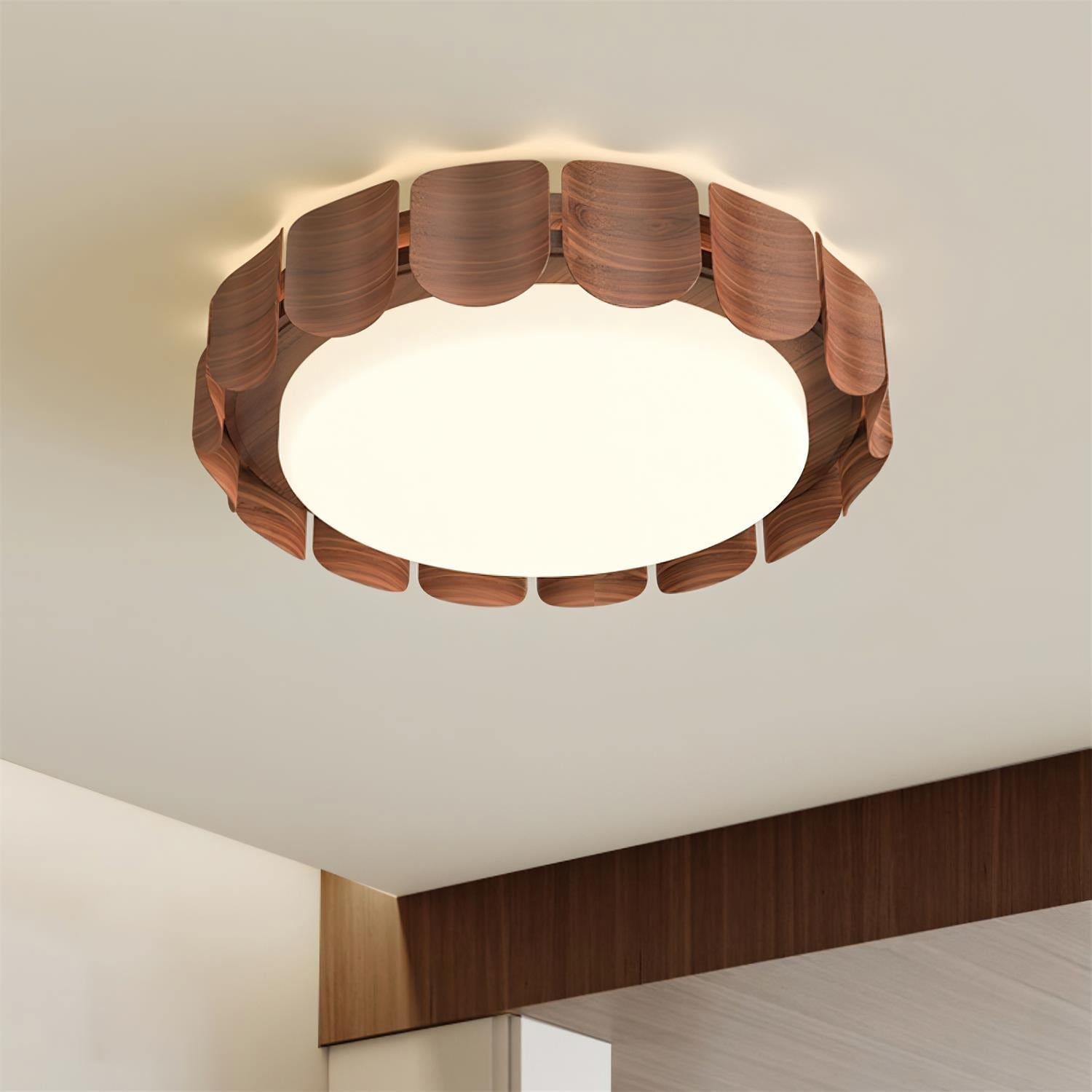 Ardura Walnut LED Ceiling Light