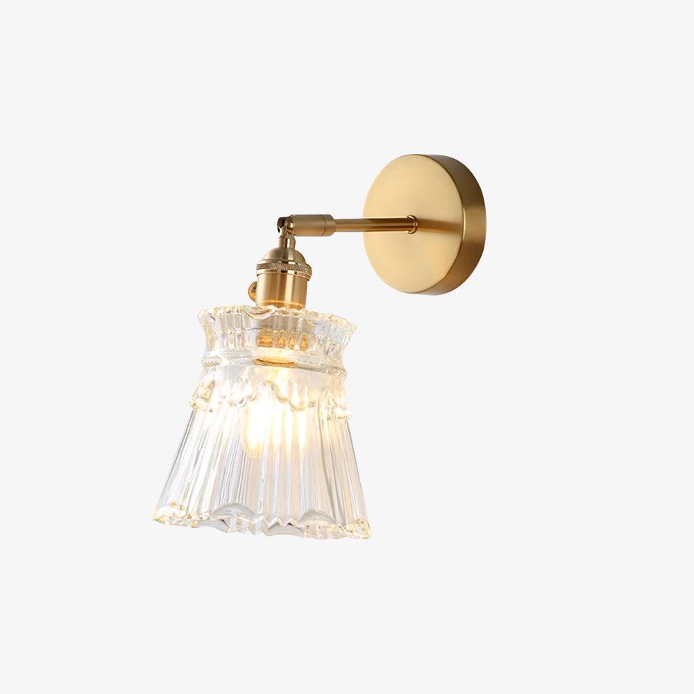 Lustra Wall Lamp Flared Crystal Classic