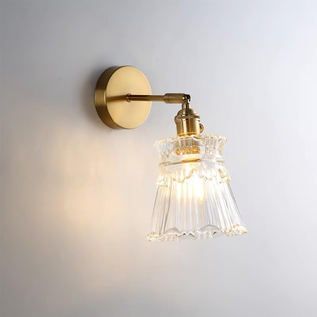 Lustra Wall Lamp Flared Crystal Classic