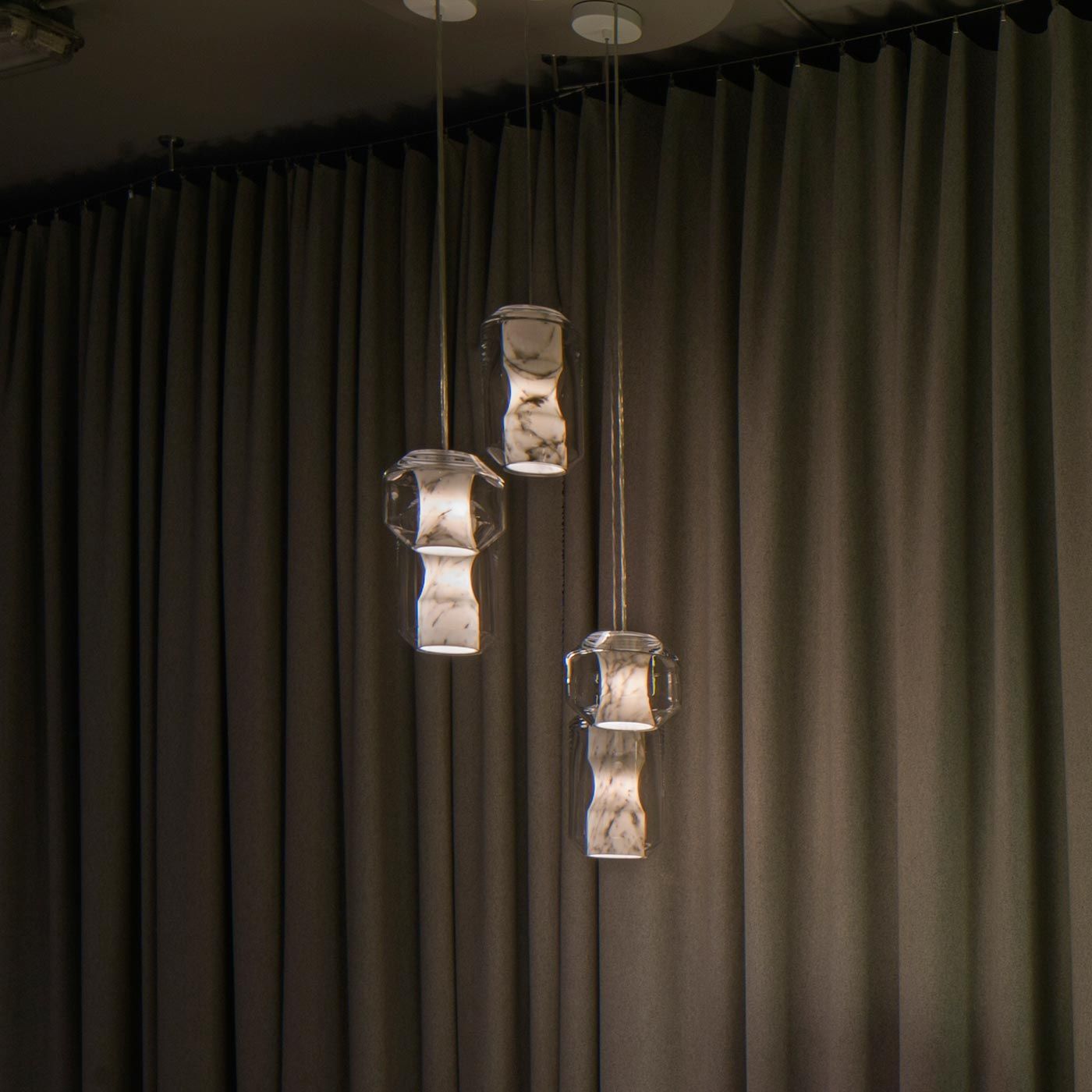 Allirila Modern Minimalist Alabaster Glass Pendant Lamp