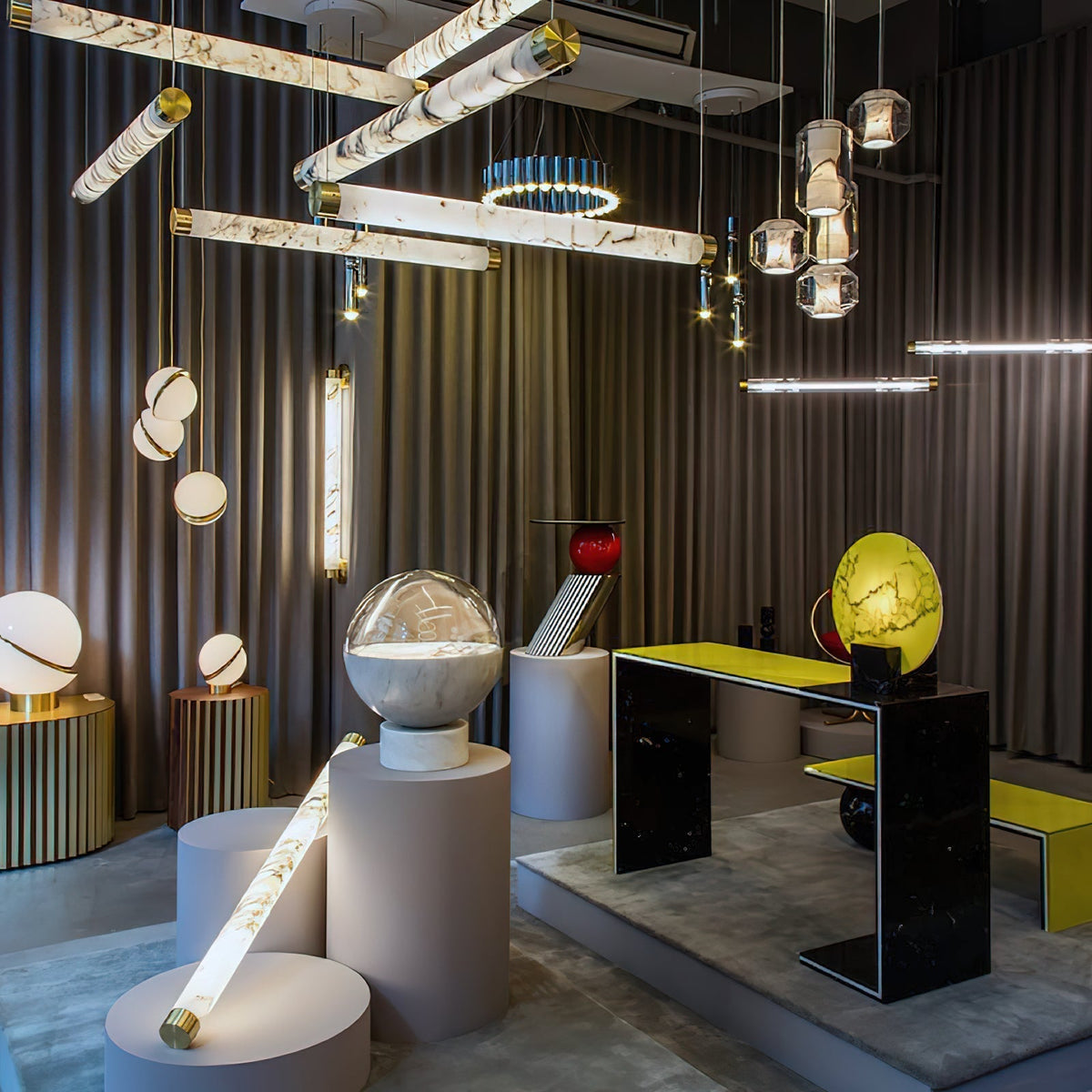 Allirila Modern Minimalist Alabaster Glass Pendant Lamp