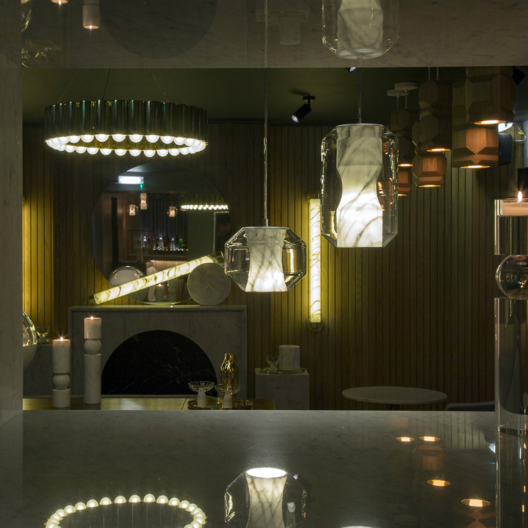 Allirila Modern Minimalist Alabaster Glass Pendant Lamp
