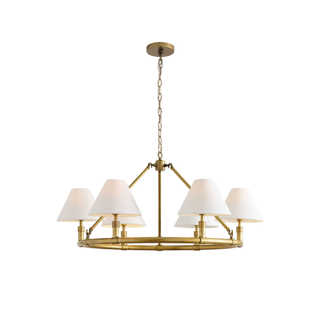 Lymara Vintage Industrial Robert Fabric Chandelier