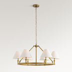 Lymara Vintage Industrial Robert Fabric Chandelier