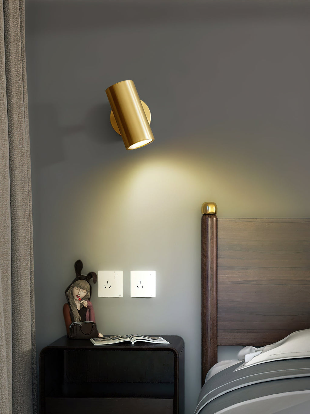 Frost Modern Minimalist Brass Sconce Wall Lamp