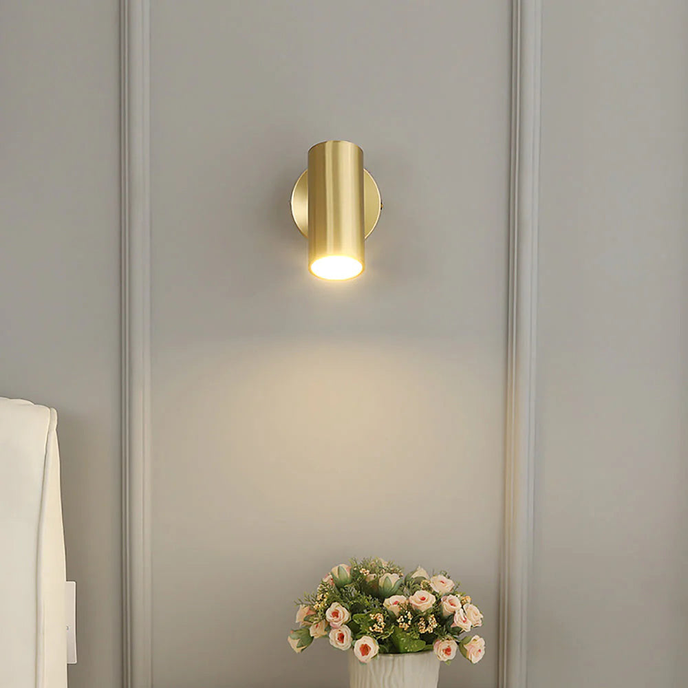Frost Modern Minimalist Brass Sconce Wall Lamp
