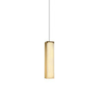 Gleam Modern Minimalist Brass Alabaster Pendant Light