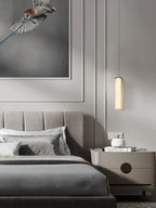 Gleam Modern Minimalist Brass Alabaster Pendant Light