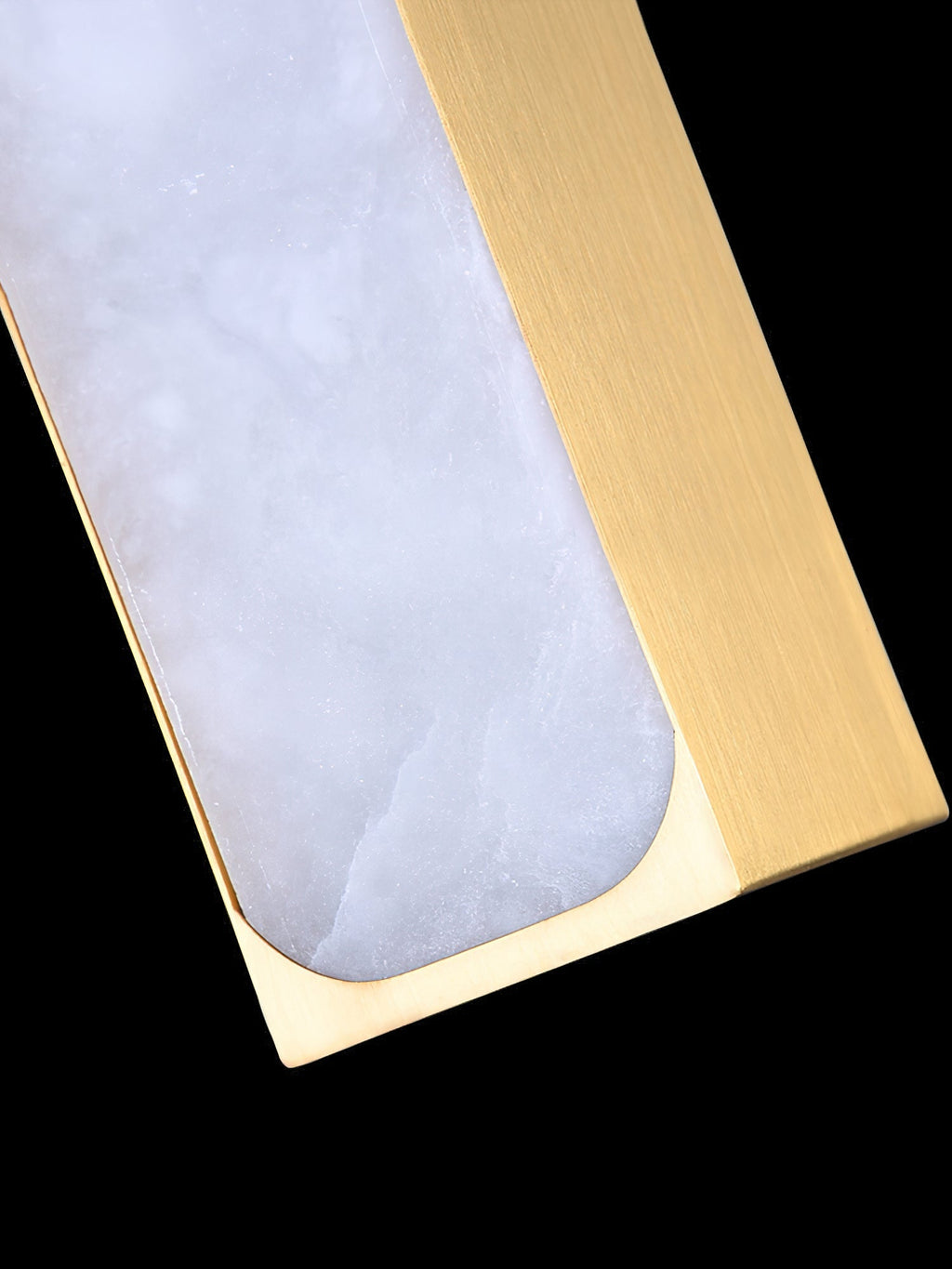 Gleam Modern Minimalist Brass Alabaster Pendant Light