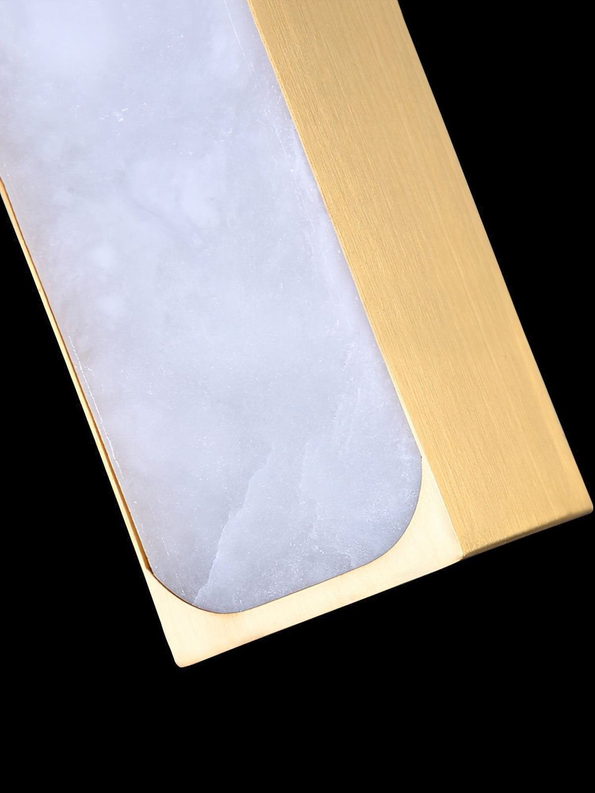 Gleam Modern Minimalist Brass Alabaster Pendant Light