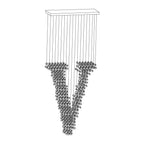Arsilus Charcoal Stone Cascade Chandeliers V