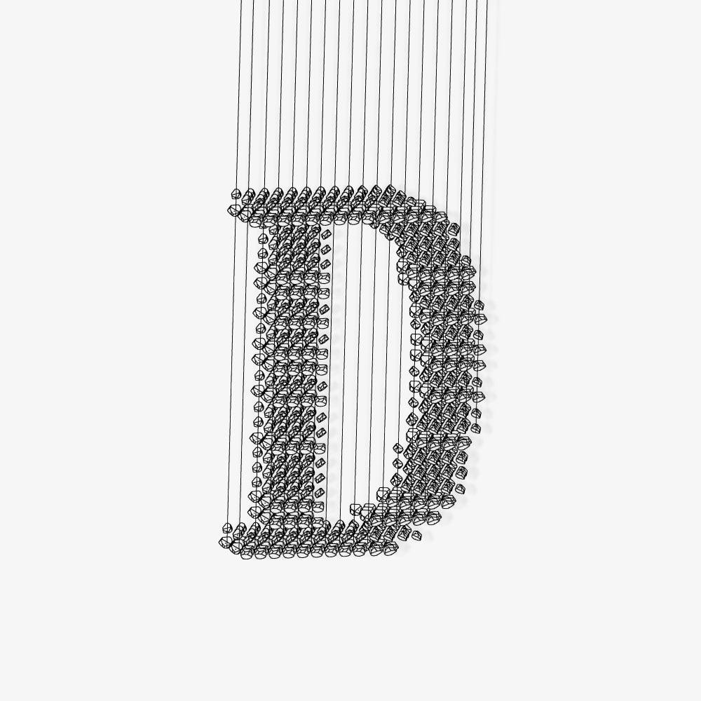 Arsilus Charcoal Stone Cascade Chandeliers D
