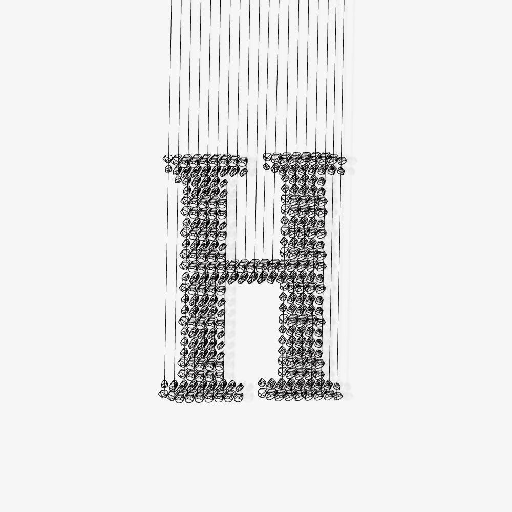 Arsilus Charcoal Stone Cascade Chandeliers H