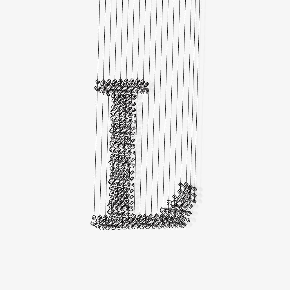 Arsilus Charcoal Stone Cascade Chandeliers L