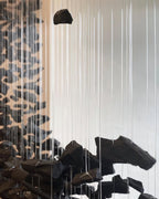 Arsilus Charcoal Stone Cascade Chandeliers E