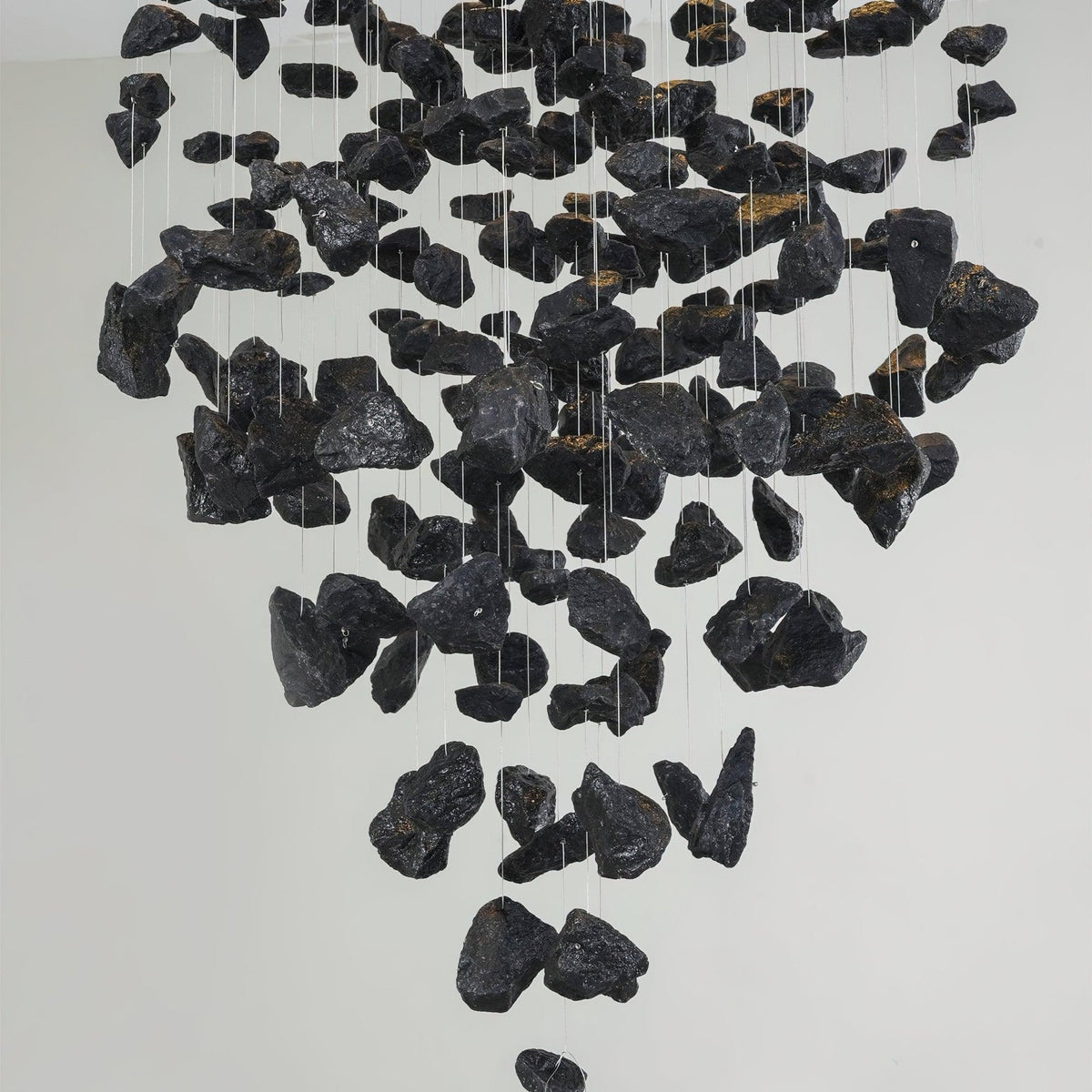 Arsilus Charcoal Stone Cascade Chandeliers J