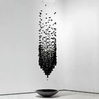Arsilus Charcoal Stone Cascade Chandeliers for Artistic Space
