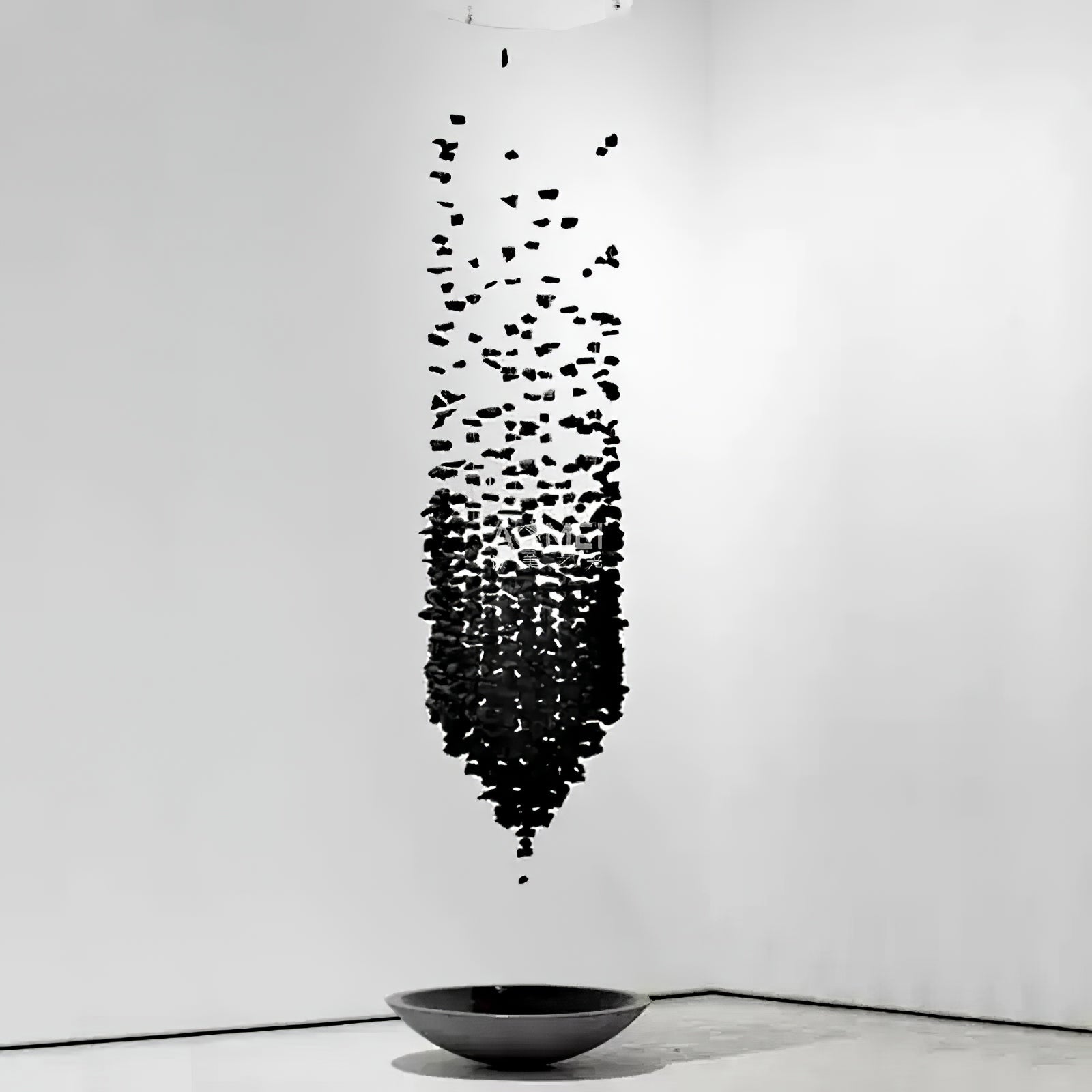 Arsilus Charcoal Stone Cascade Chandeliers for Artistic Space