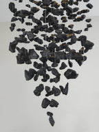 Arsilus Charcoal  Stone Sculptural Chandelier  Letter G to L