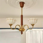 Charlie Chandelier Glass Flower Curved