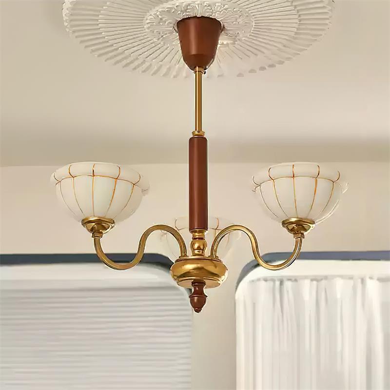 Charlie Chandelier Glass Flower Curved