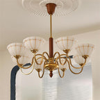 Charlie Chandelier Glass Flower Curved