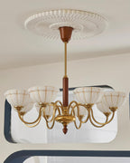 Charlie Chandelier Glass Flower Curved