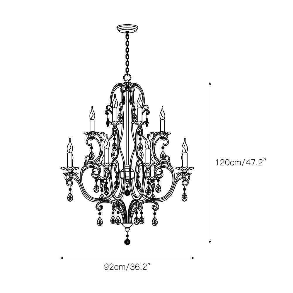 Blend Tiered Postmodern Luxury Crystal Chandelier
