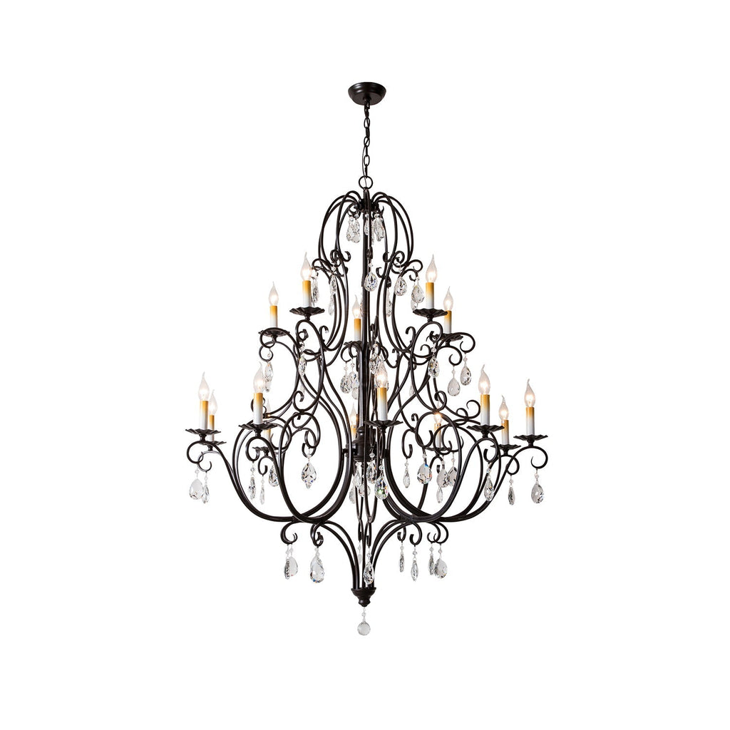 Blend Tiered Postmodern Luxury Crystal Chandelier