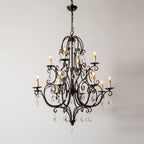 Blend Tiered Postmodern Luxury Crystal Chandelier
