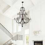 Blend Tiered Postmodern Luxury Crystal Chandelier