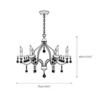 Breathe Luxury Vintage Brass Crystal Chandelier