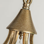 Breathe Luxury Vintage Brass Crystal Chandelier