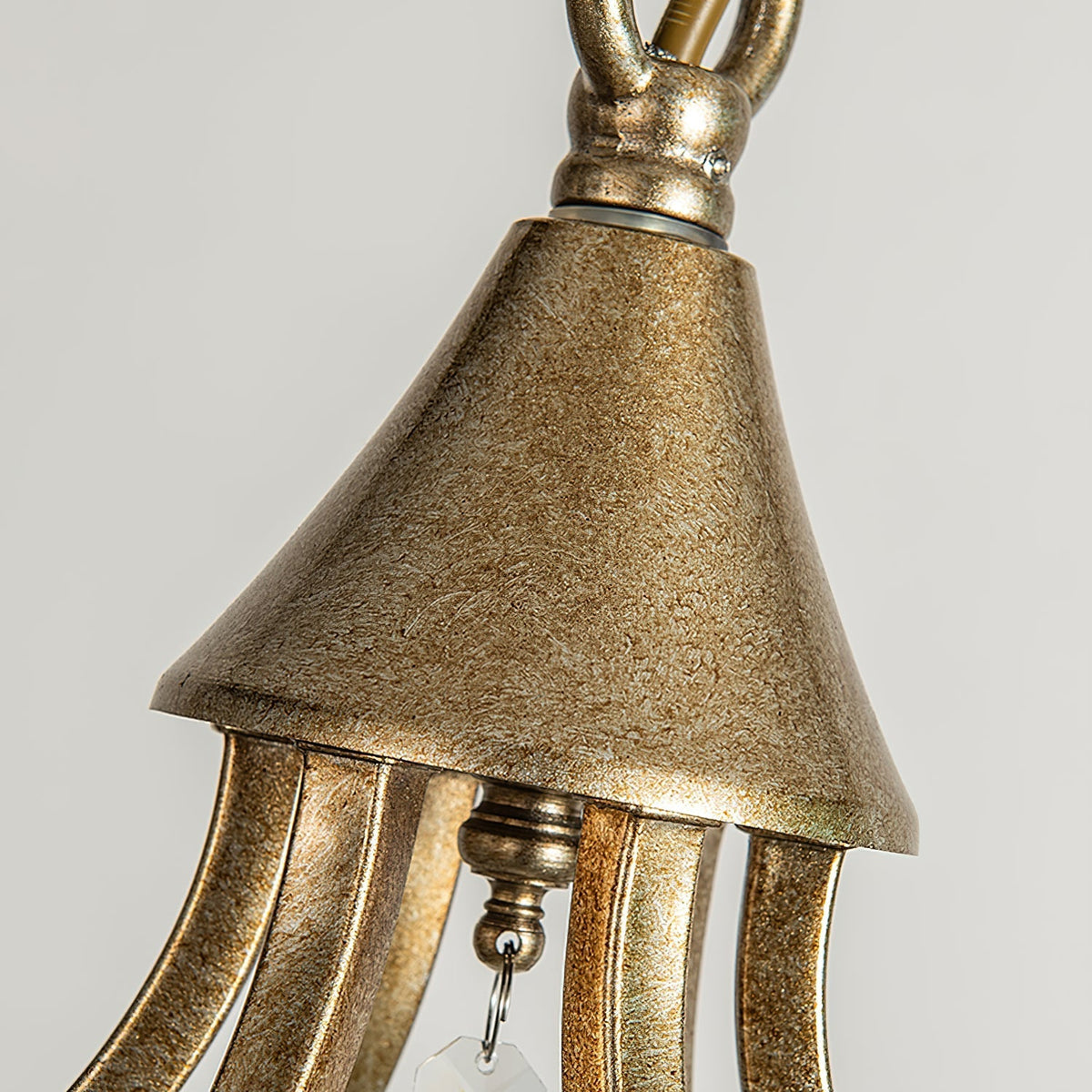 Breathe Luxury Vintage Brass Crystal Chandelier
