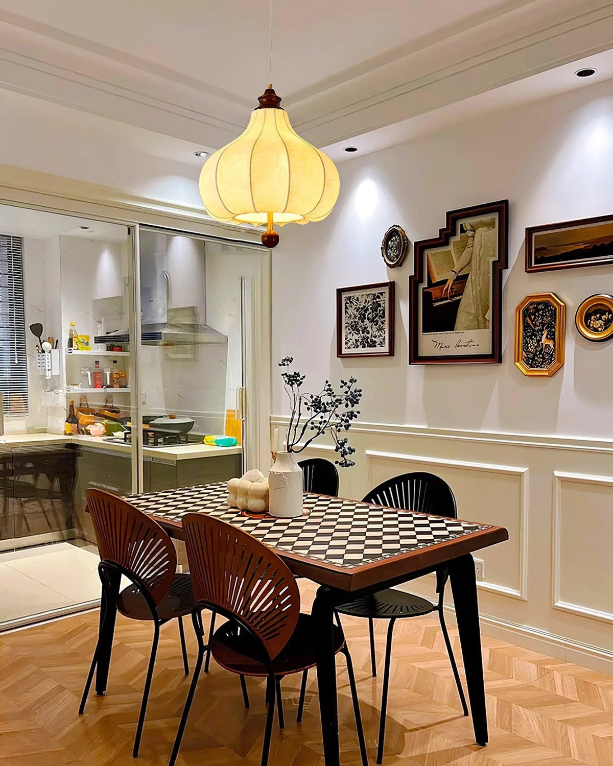 Lanterna   Fabric  Pendant Light