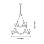 Juvin Two-Tier Candle Chandelier
