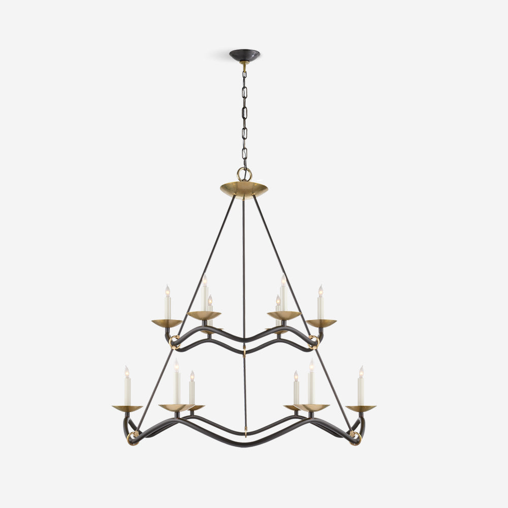 Juvin Two-Tier Candle Chandelier