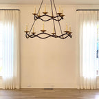 Juvin Two-Tier Candle Chandelier