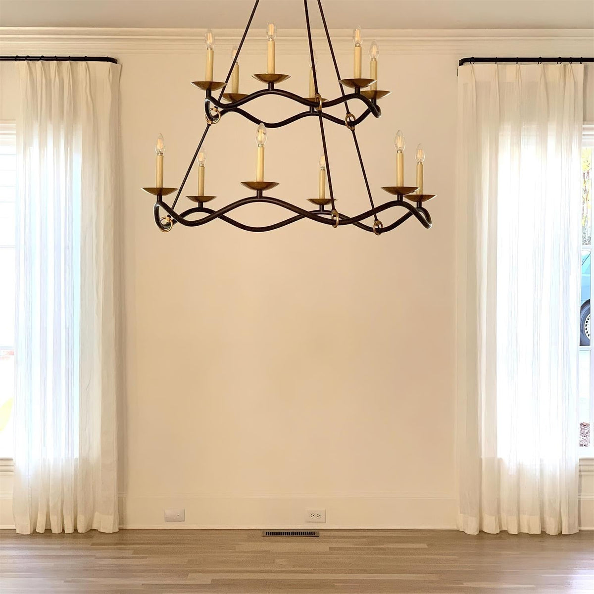 Juvin Two-Tier Candle Chandelier