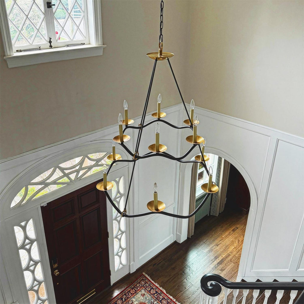 Juvin Two-Tier Candle Chandelier